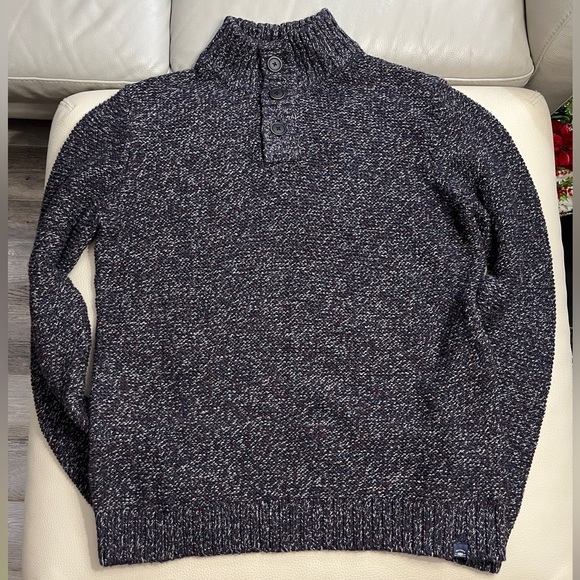 NWT - Fat Face Men's Wool Blended Half Neck Sweater - Size L - Picture 4 of 11